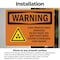 Signmission Radiation & Laser Sign, 7 in H x 10 in W, Vinyl Decal, Rectangle OS-2PACK-WS-D-710-L-12953 - alternate 6